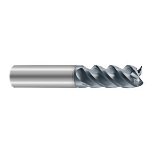 FOUR-FLUTE FLAT END MILLING CUTTER