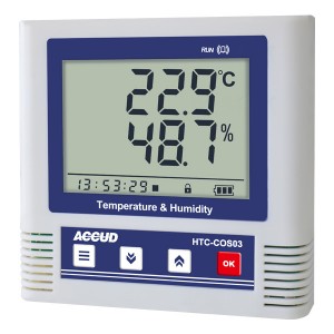 TEMPERATURE AND HUMIDITY METER WITH DATA LOGGER