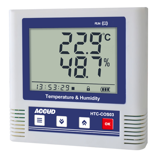 TEMPERATURE AND HUMIDITY METER WITH DATA LOGGER